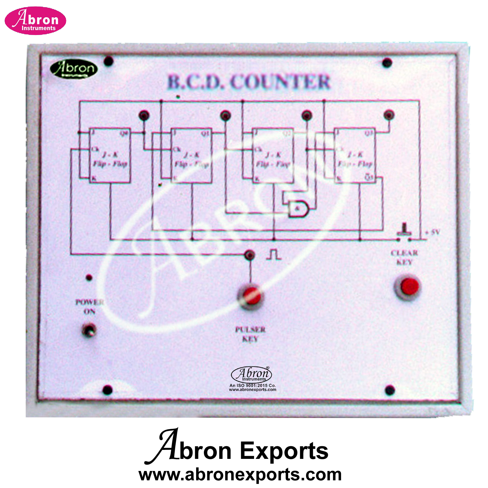 BCD Counter Logic Gates Digital ETB Electronic Trainer Board With Circuit Sockets Power Supply Abron AE-1210AB 